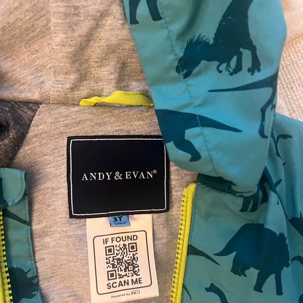 Andy and Evan boys windbreaker rain jacket